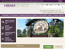 Tablet Screenshot of hiram-ga.gov